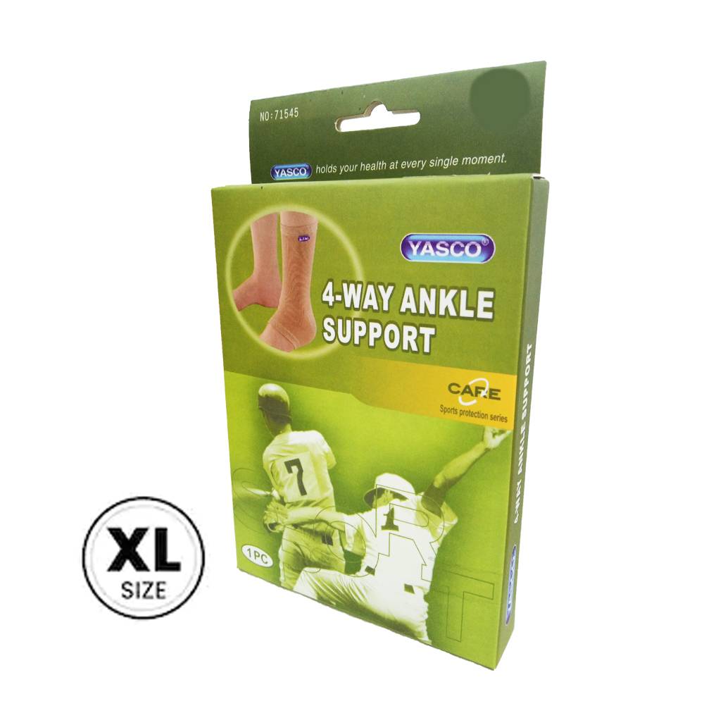 4-Way Ankle Support With Removable Strap - Adjustable Compression Brace M/L