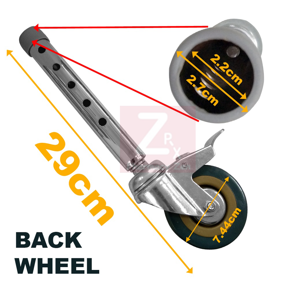 Zen Pharmacy Commode Chair Spare Parts Wheel 1piece