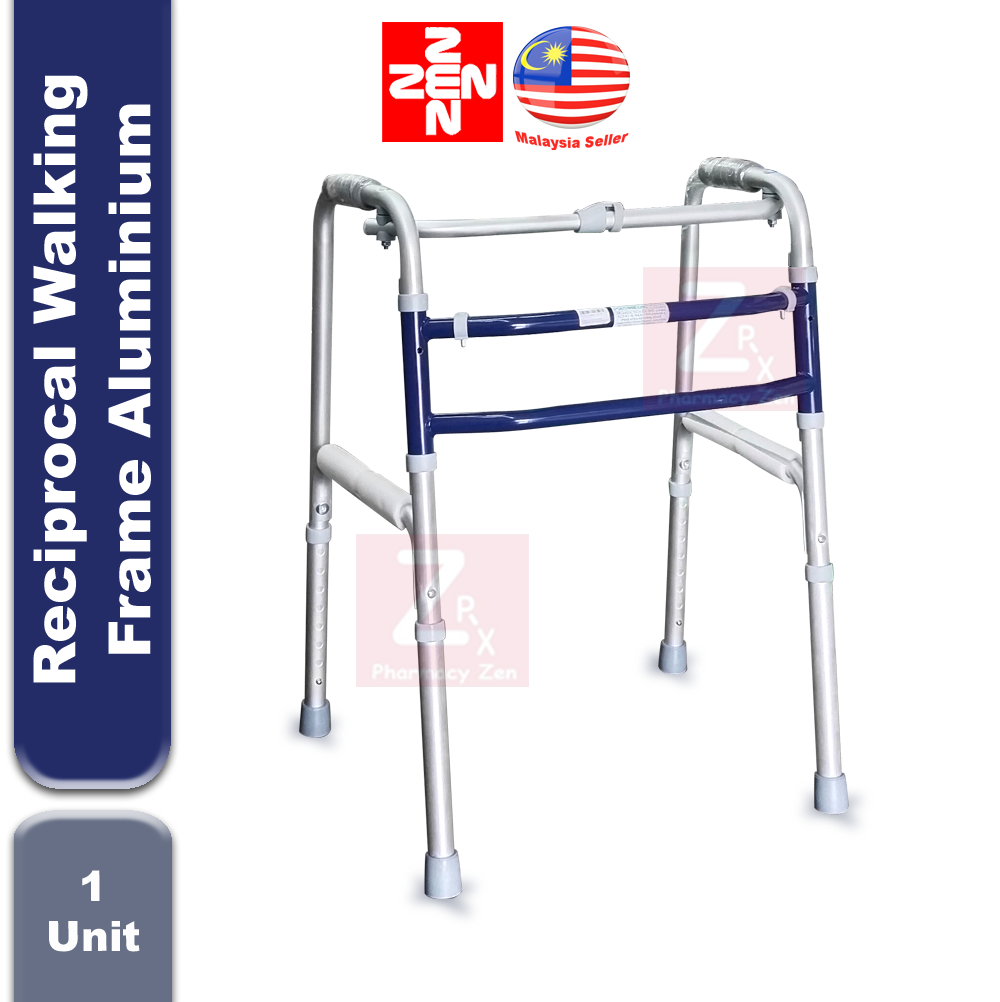 Zen Pharmacy Aluminium Reciprocal Walking Frame(Nonrust, Double Bar)