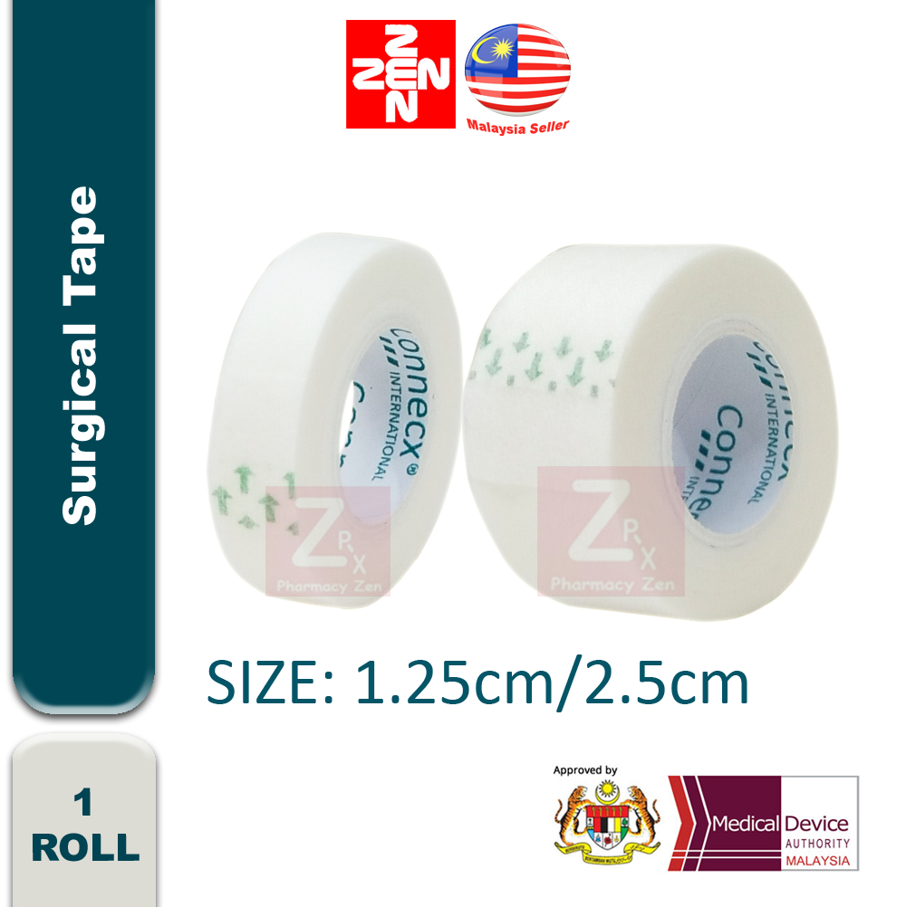 Zen Pharmacy ConnecxOxymecx Surgical Tape 1 Inch / 1/2 Inch (without