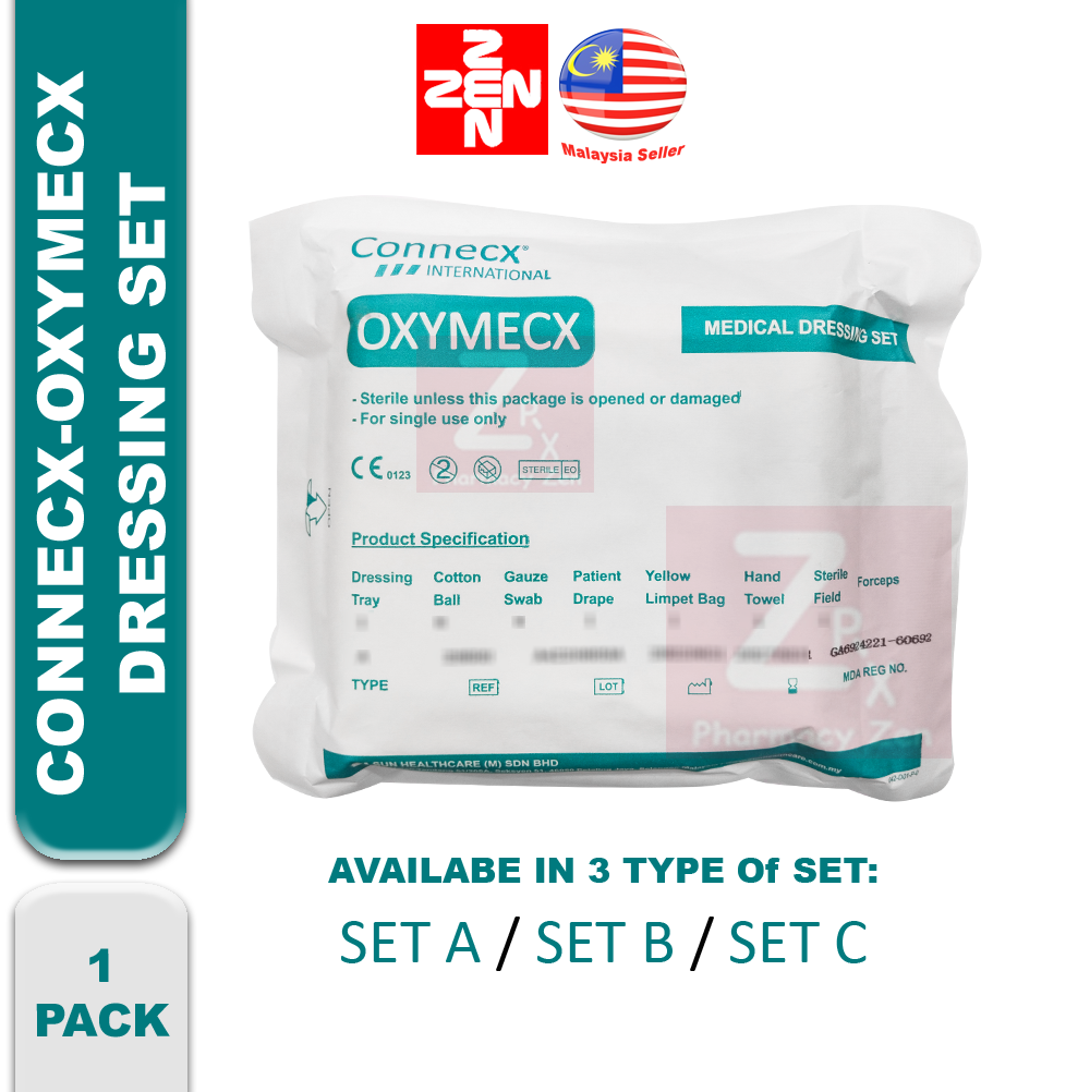 Zen Pharmacy | Connecx-Oxymecx Dressing Set(1pack)(NO forcep/1 forcep/3 ...