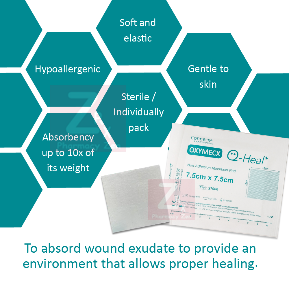 Zen Pharmacy Connecx Oxymecx Sterile NonAdhesive Dressing, Absorbent