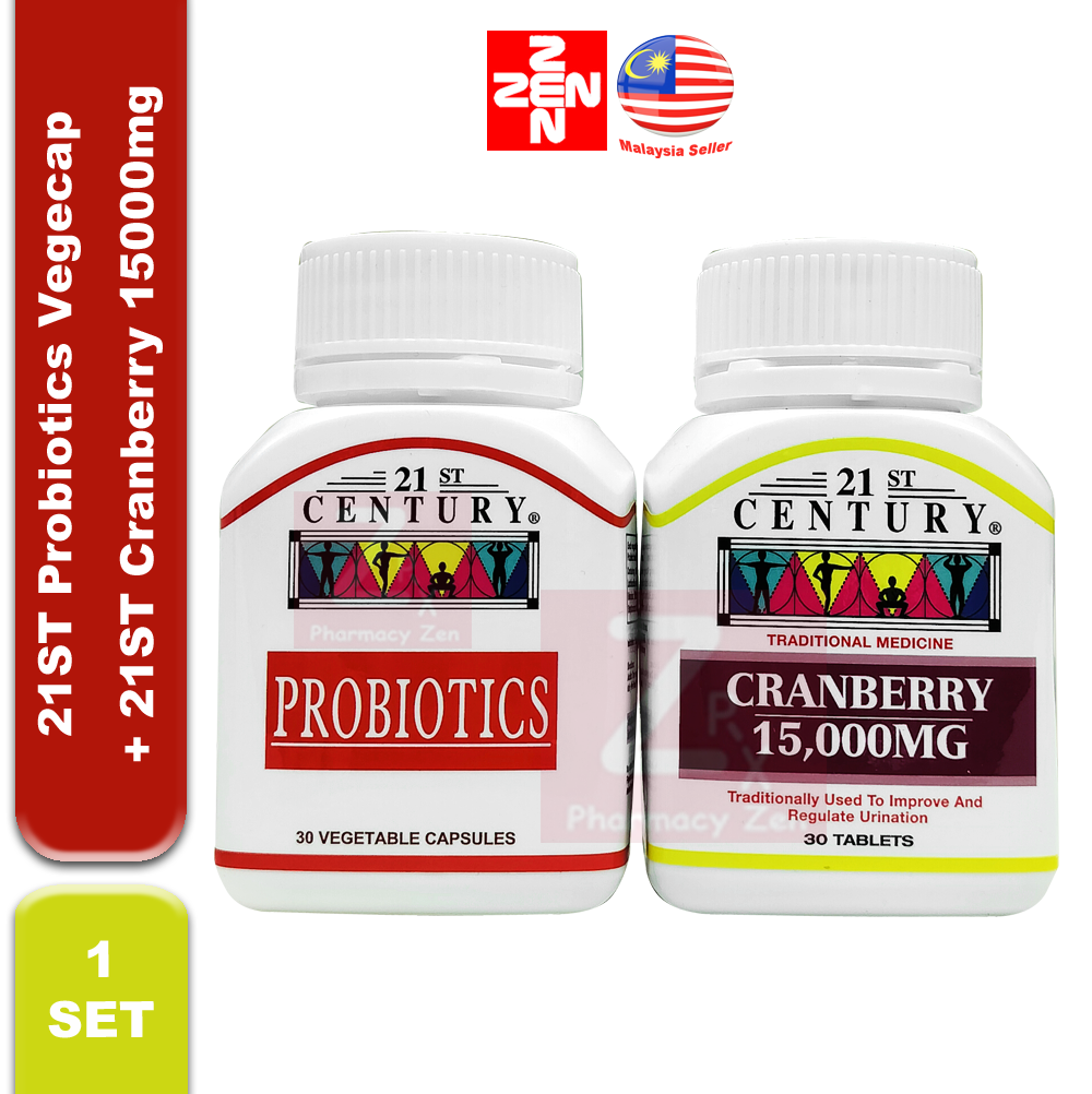 Zen Pharmacy | 21ST Probiotics Vegecap 30s + 21ST Cranberry 15000mg Tab ...