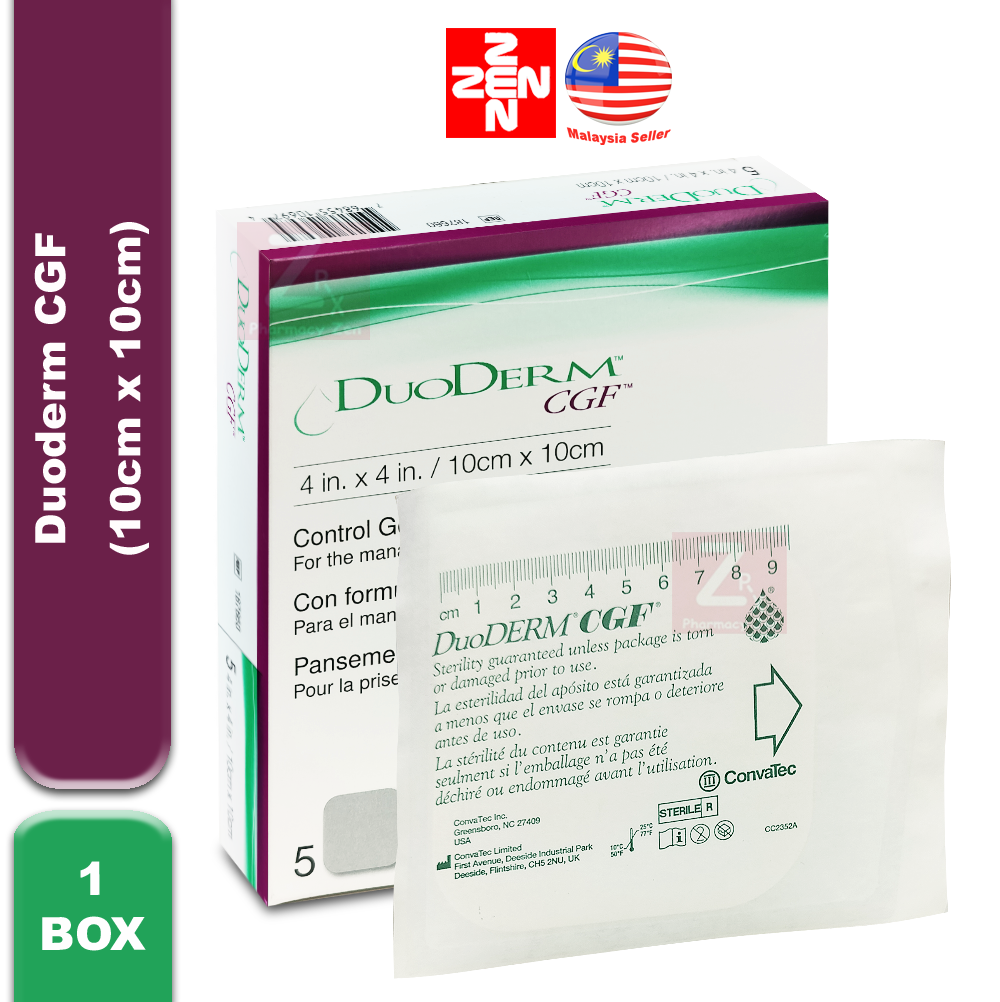 Zen Pharmacy | [1 BOX] Duoderm CGF Control Gel Formula Dressing ...