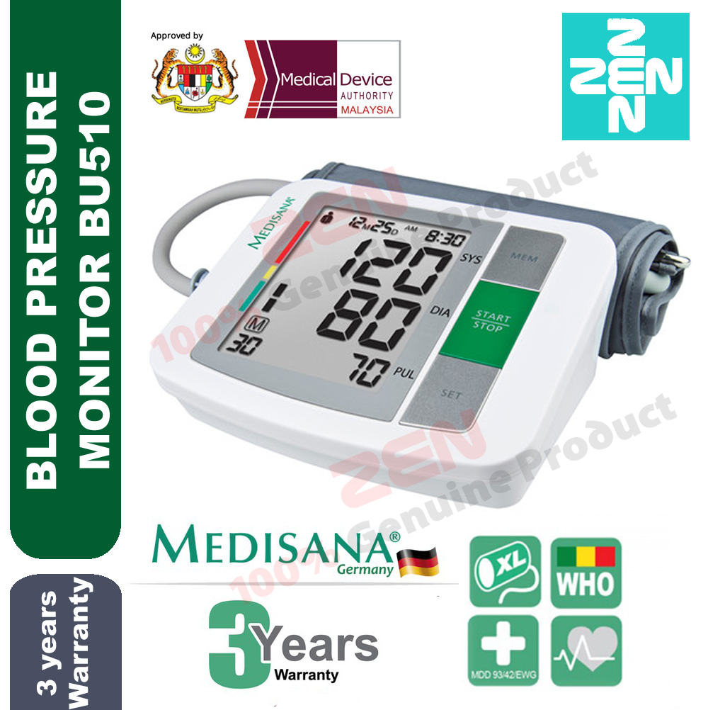 Zen Pharmacy Medisana Blood Pressure Monitor BU510/BU512